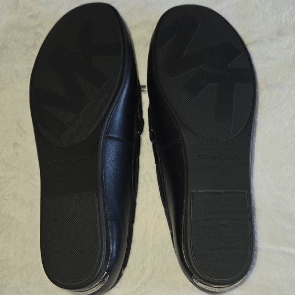 Michael Kors Sutton Black Moccasins Leather Slip-On Designer Staple Quiet Luxury - Picture 3 of 11